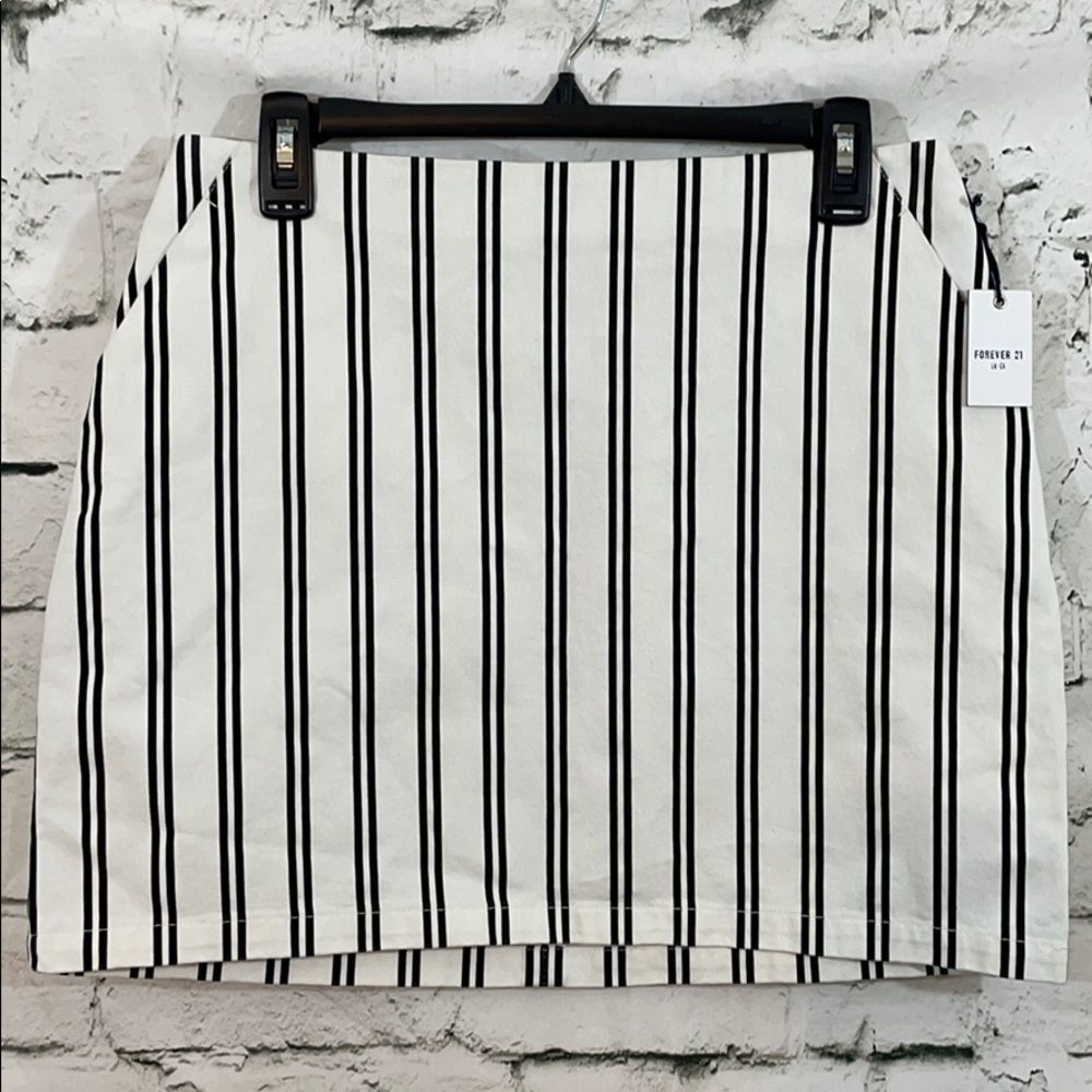NWT Forever 21 stipe mini skirt